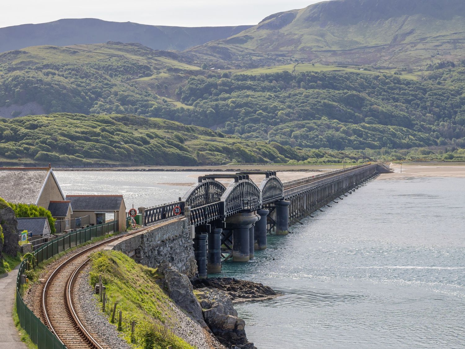Barmouth Bridge and Mawddach River